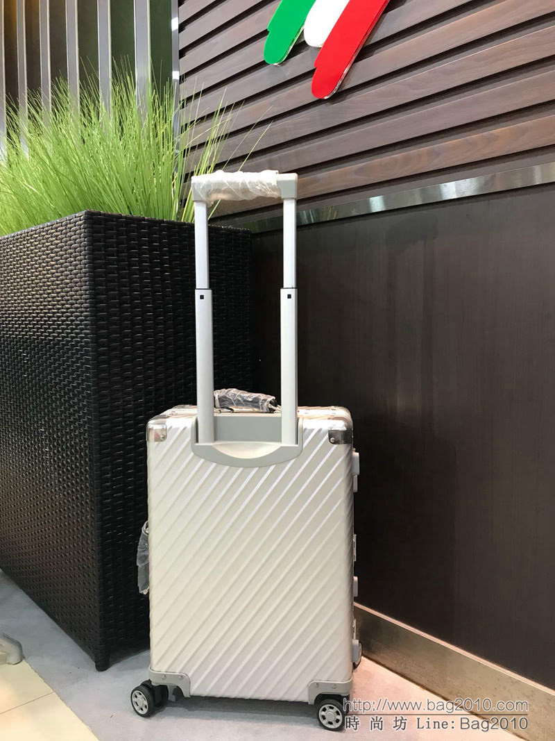 RIMOWA日默瓦 斜條紋鋁鎂合金 復古款鋁合金限量版 拉箱/拉杆箱  xbt1149